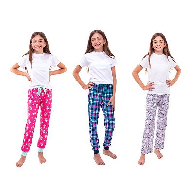 Sleep On It Girls Pajama Sleep Shorts For Kids 3 Pack