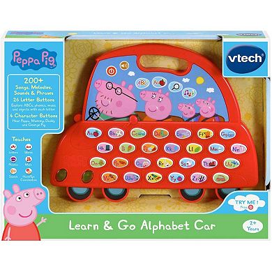 VTech Peppa Pig Learn and Go Alphabet Car, Red
