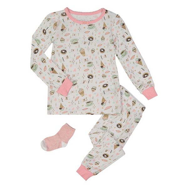 Sleep On It Infant/Toddler Girls Sweet Dreams Snug Fit 2-Piece Pajama ...