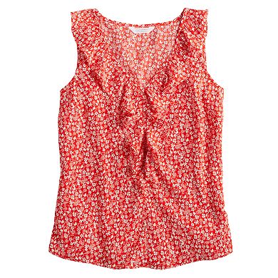 Women's LC Lauren Conrad Cascading Ruffle Tank