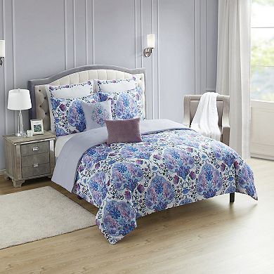 Sweet Home Collection Juliette Floral Comforter Set with Shams