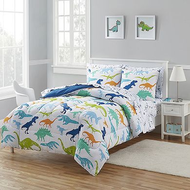 Sweet Home Collection Kid's Dinosaur Comforter & Sheet Set