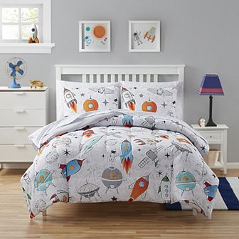 Sweet Home Collection Kid's Outer Space Comforter & Sheet Set