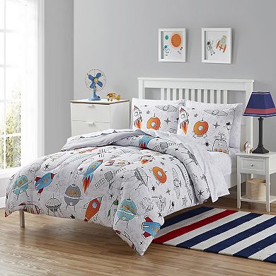 Sweet Home Collection Kid's Outer Space Comforter & Sheet Set