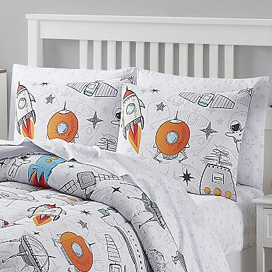 Sweet Home Collection Kid's Outer Space Comforter & Sheet Set