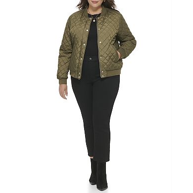 Plus Size Levi's® Quilted Sherpa Diamond Bomber Jacket