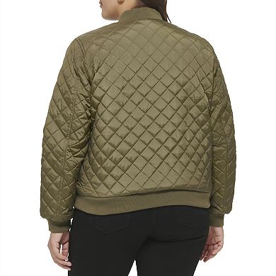 Plus Size Levi's® Quilted Sherpa Diamond Bomber Jacket