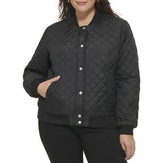 Plus Size Levi's�® Quilted Sherpa Diamond Bomber Jacket