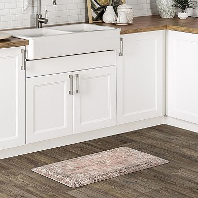 nuLoom Floral Vintage Kitchen Comfort Mat