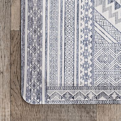 nuLoom Southwestern Bordered Kitchen Comfort Mat