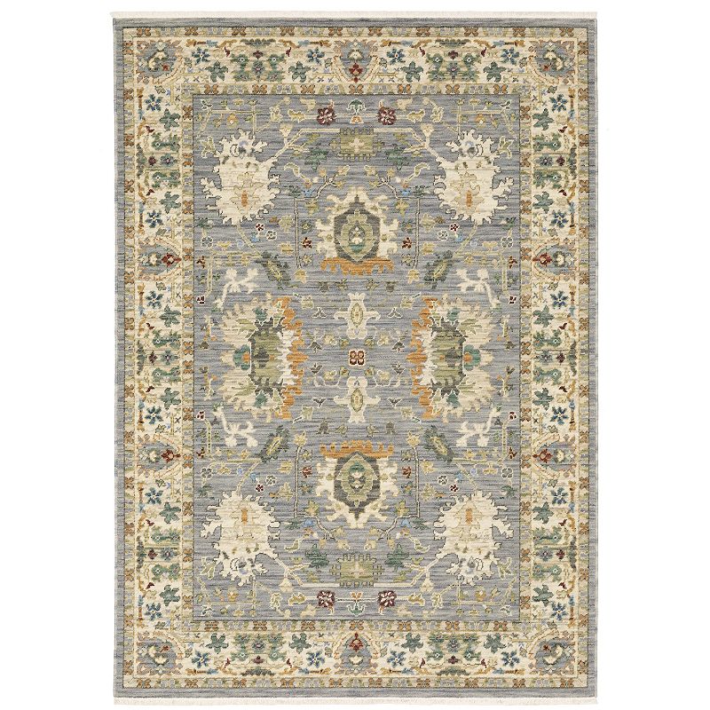 StyleHaven Lawson Traditional Persian Indoor Area Rug, Grey, 6.5X9.5 Ft