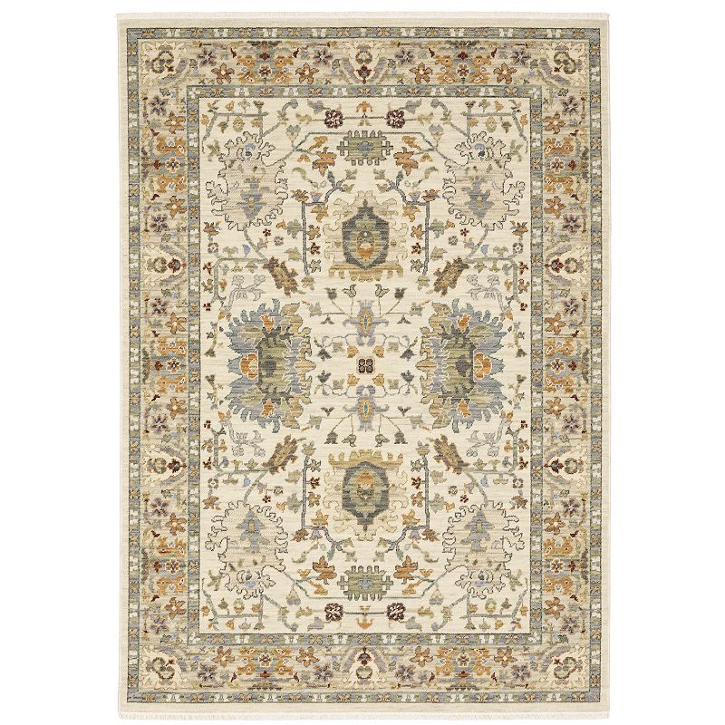 StyleHaven Lawson Traditional Persian Indoor Area Rug, White, 8X11 Ft