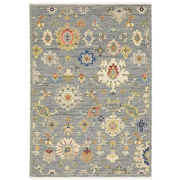 StyleHaven Lawson Traditional Persian Indoor Area Rug - Gray Multi (2.5X12 FT)