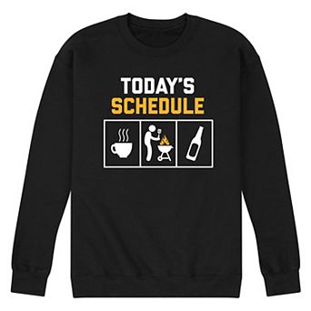 Men's Schedule Grilling Beer Sweatshirt