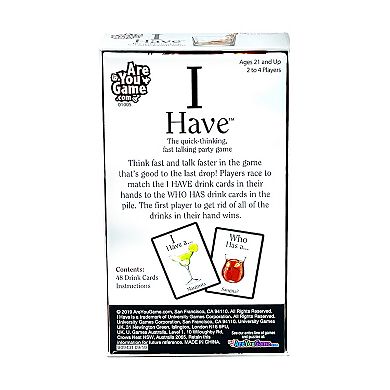 AREYOUGAMECOM I Have Party Card Game