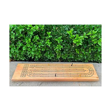 Solid Wood Cribbage Board Game
