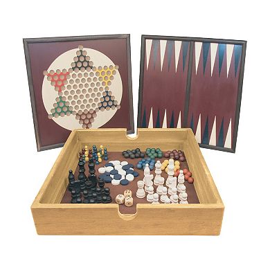 5-in-1 Wood Game Set