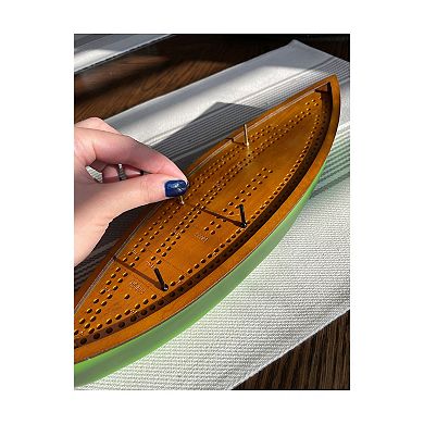 AREYOUGAMECOM Canoe Cribbage