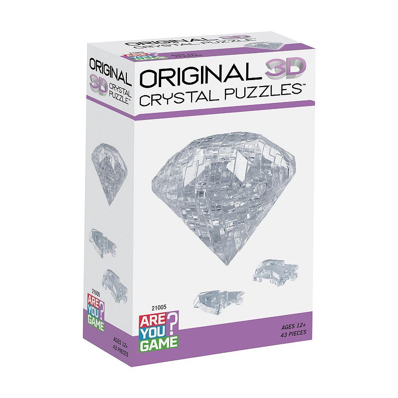 3D Diamond 43-Piece Crystal Puzzle, Multicolor