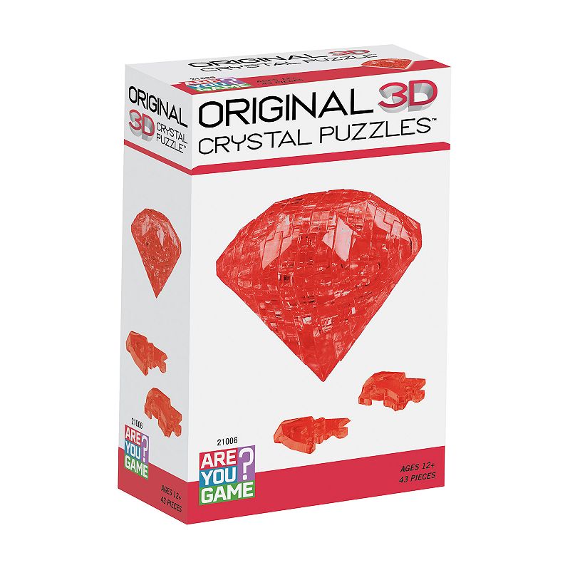 3D Crystal Puzzle - Ruby, Multicolor