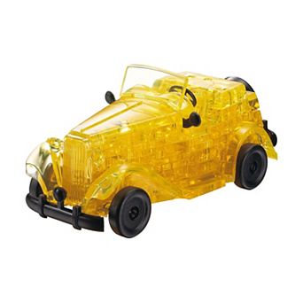 3D Crystal Puzzle - Classic Car (Yellow): 53 pc