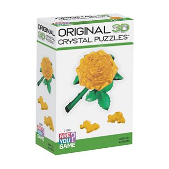 3D Crystal Puzzle - Rose Yellow