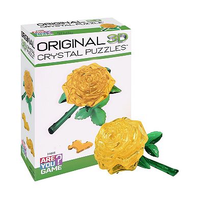 3D Crystal Puzzle - Rose Yellow