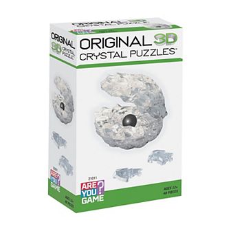 AREYOUGAMECOM 48 pc 3D Crystal Black Pearl in Clear Shell Puzzle
