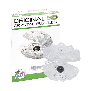 AREYOUGAMECOM 48-Piece 3D Crystal Black Pearl in Clear Shell Puzzle