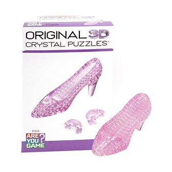 AREYOUGAMECOM 44 pc 3D Crystal Pink Slipper Puzzle
