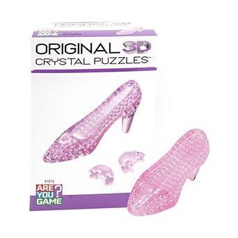 AREYOUGAMECOM 44 pc 3D Crystal Pink Slipper Puzzle