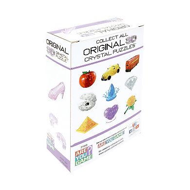 AREYOUGAMECOM 44-Piece 3D Crystal Pink Slipper Puzzle