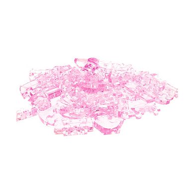 AreYouGame 44-Piece 3D Crystal Pink Slipper Puzzle