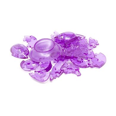 AREYOUGAMECOM 46-Piece 3D Purple Heart Crystal Puzzle