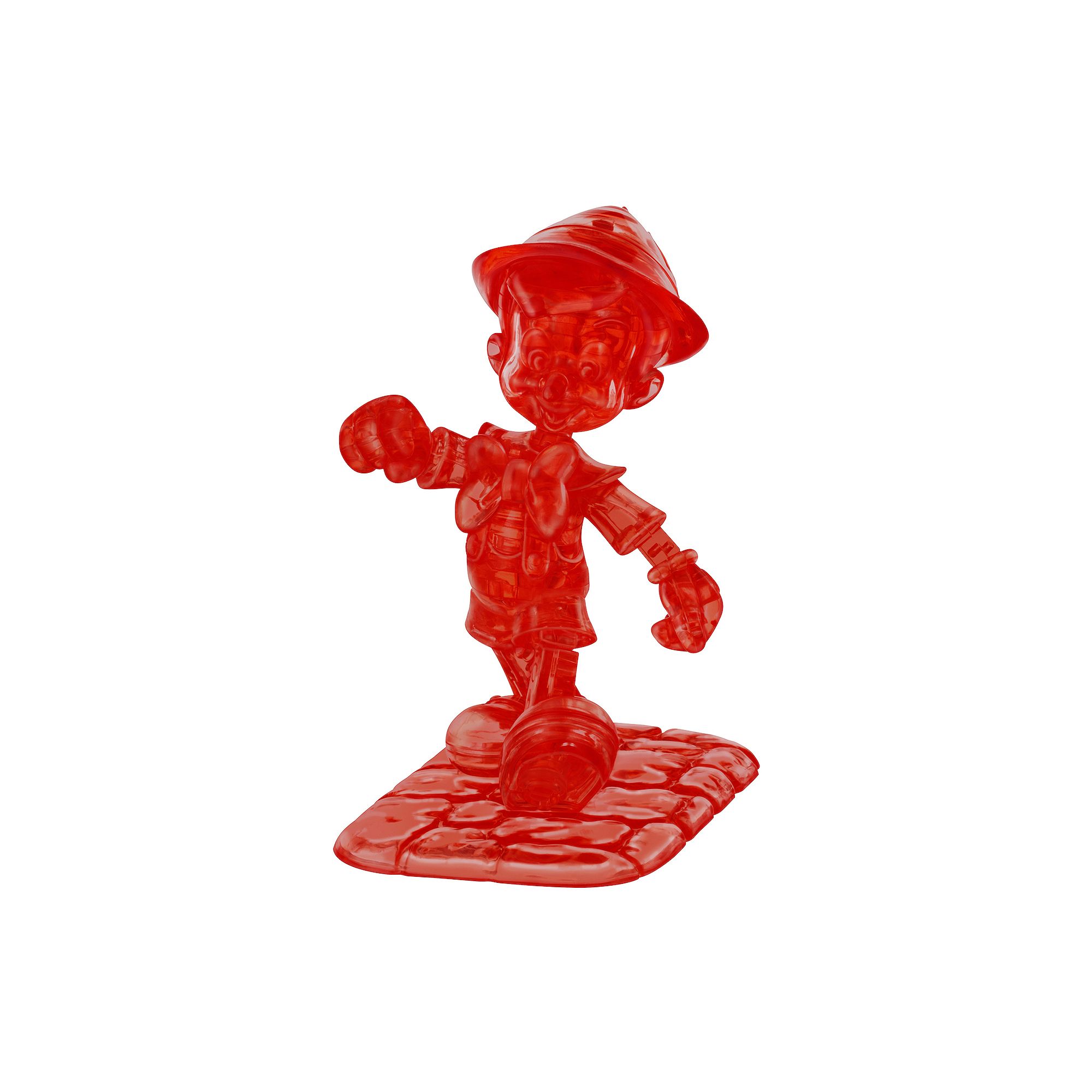 3D Crystal Puzzle Disney Pinocchio Red, Multi