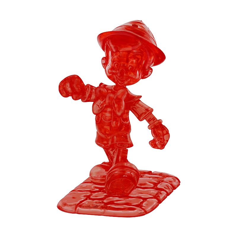 3D Crystal Puzzle - Disney Pinocchio Red, Multicolor
