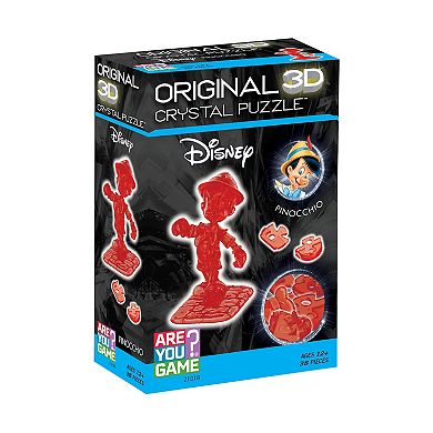 3D Crystal Puzzle - Disney Pinocchio Red