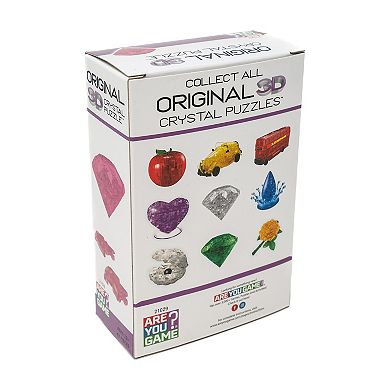 AREYOUGAMECOM 43-Piece 3D Crystal Pink Diamond Puzzle