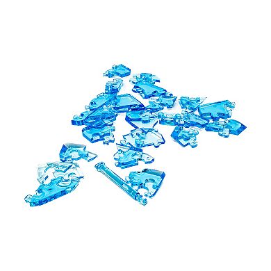 3D Crystal Puzzle - Topaz (Blue): 43 Pcs