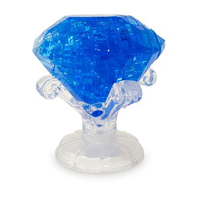 3D Crystal Puzzle - Topaz (Blue): 43 Pcs