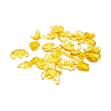 AREYOUGAMECOM 49-Piece 3D Crystal Gold Cat & Kitten Puzzle
