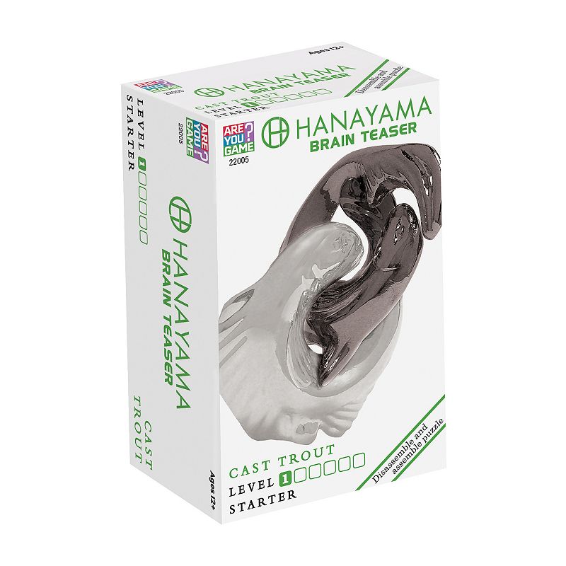 Hanayama Level 1 Cast Puzzle - Trout, Multicolor