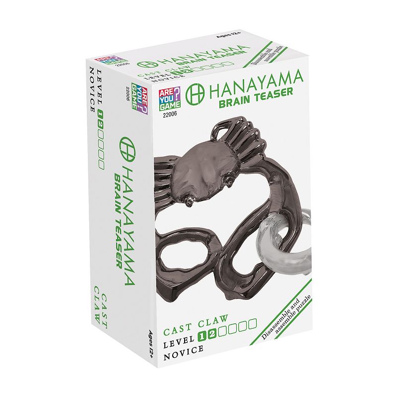 Hanayama Level 2 Cast Puzzle - Claw, Multicolor