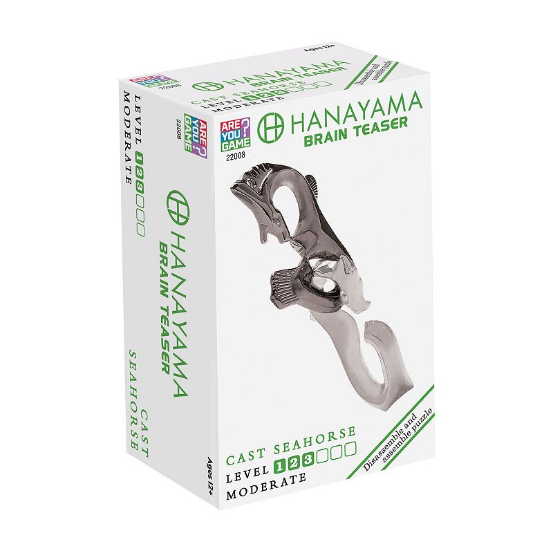 Hanayama Level 3 Cast Puzzle - Seahorse, Multicolor