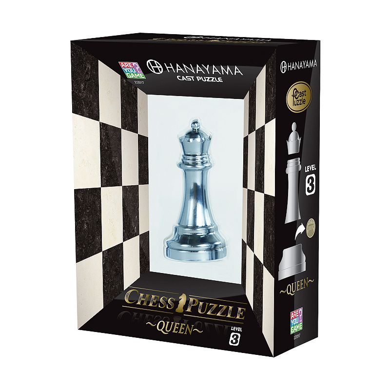 Hanayama Level 3 Cast Chess Puz Queen, Multicolor