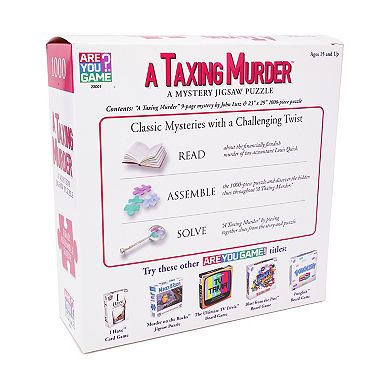 A Taxing Murder Classic Mystery Jigsaw Puzzle: 1000 Pcs