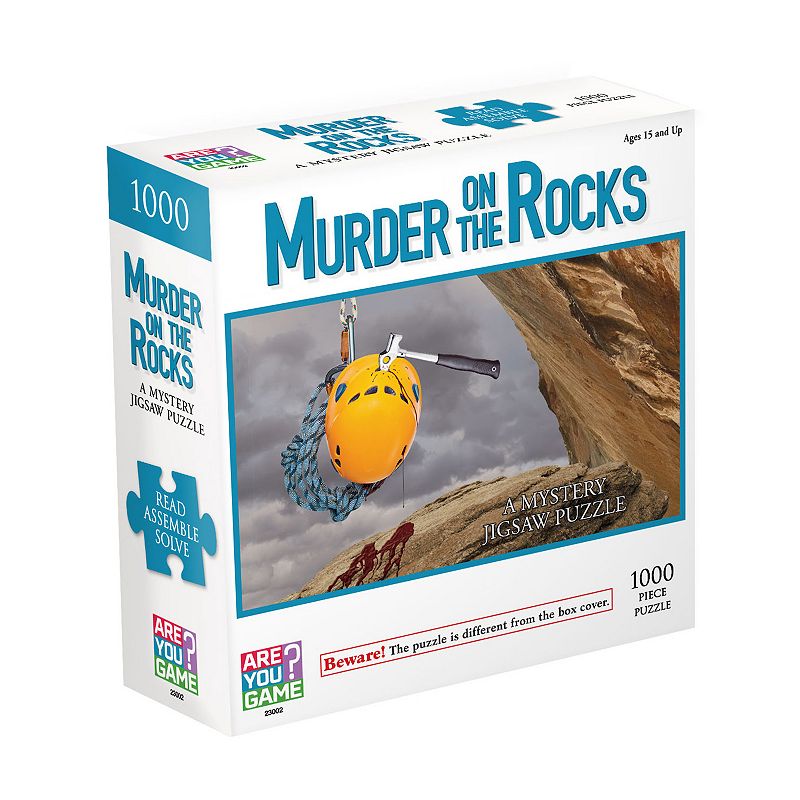 Murder on the Rocks Classic 1000-Piece Mystery Jigsaw Puzzle, Multicolor