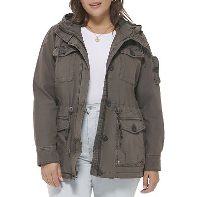 Levi's women's lightweight cotton hooded anorak best sale