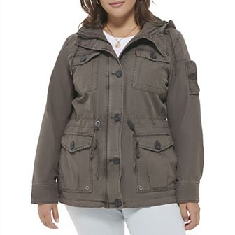 Plus Size Levi's® Hooded Cotton Anorak Jacket