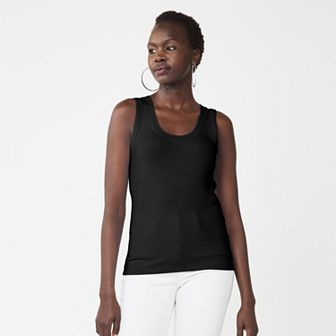 Women's Nine West Fitted Rib Tank Top
